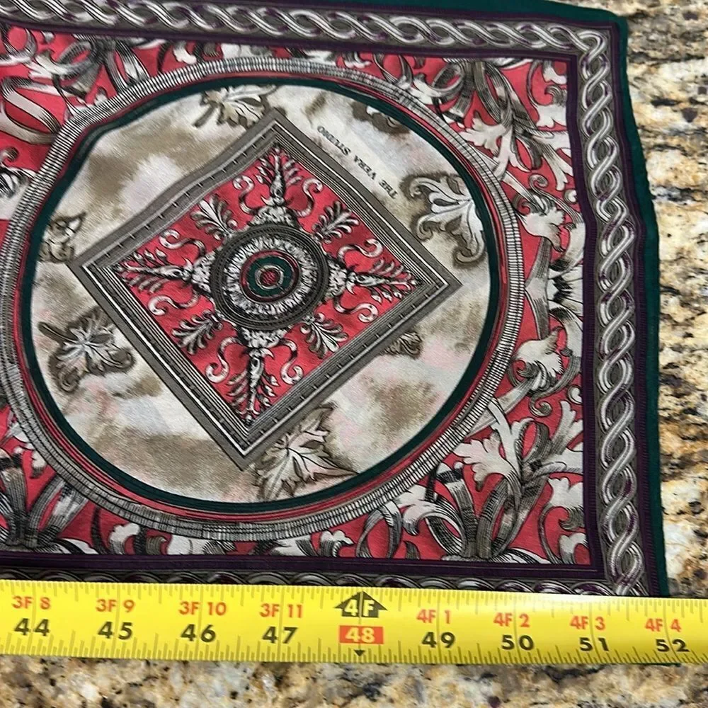 The Vera Studio Vintage Lightweight Printed Rectangle Scarf